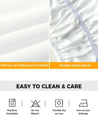 Yellow Lemon Bed Skirt Queen Size 16 Inch Drop, Adjustable Elastic Wrap Around Bed Skirts Easy Fitting Dust Ruffle Bedskirt Bed Frame Cover Farmhouse Black Buffalo Plaid Grey Wooden